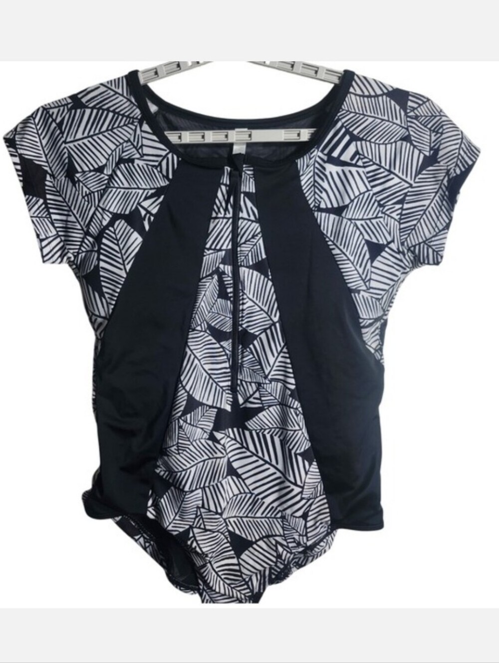 Cacique One Piece Swimsuit 18 Black White